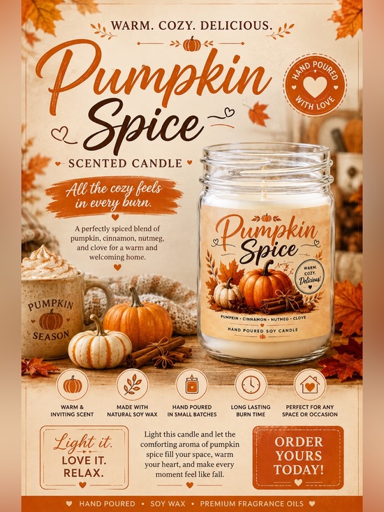 Other - 🎃✨ Pumpkin Spice Candle ✨🎃
